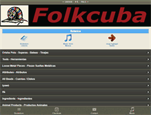 Tablet Screenshot of folkcuba.com